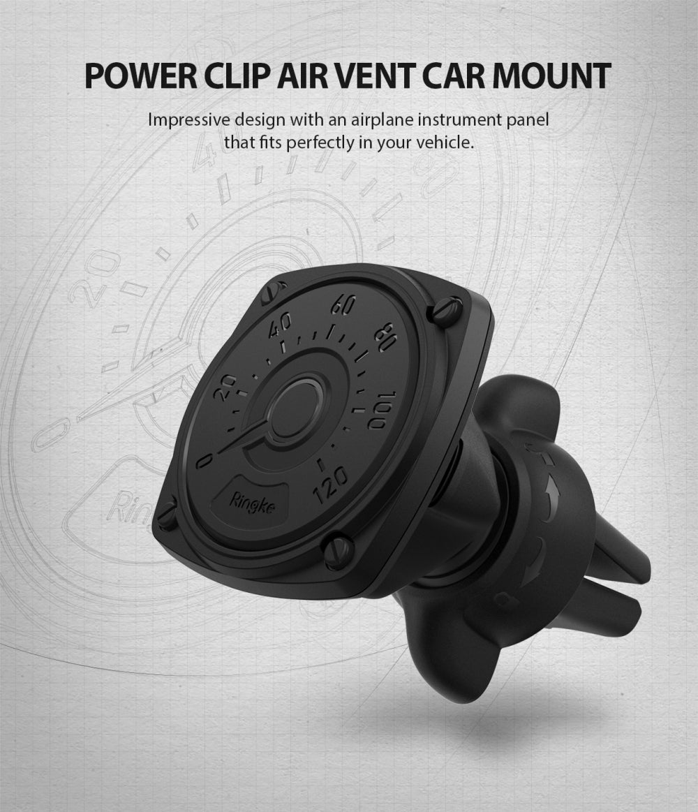 Suport Auto Magnetic Ringke Power Clip, Universal, Negru