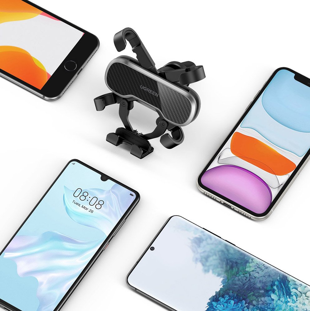 Suport Auto UGREEN Gravity Air Vent 2, Universal, Negru