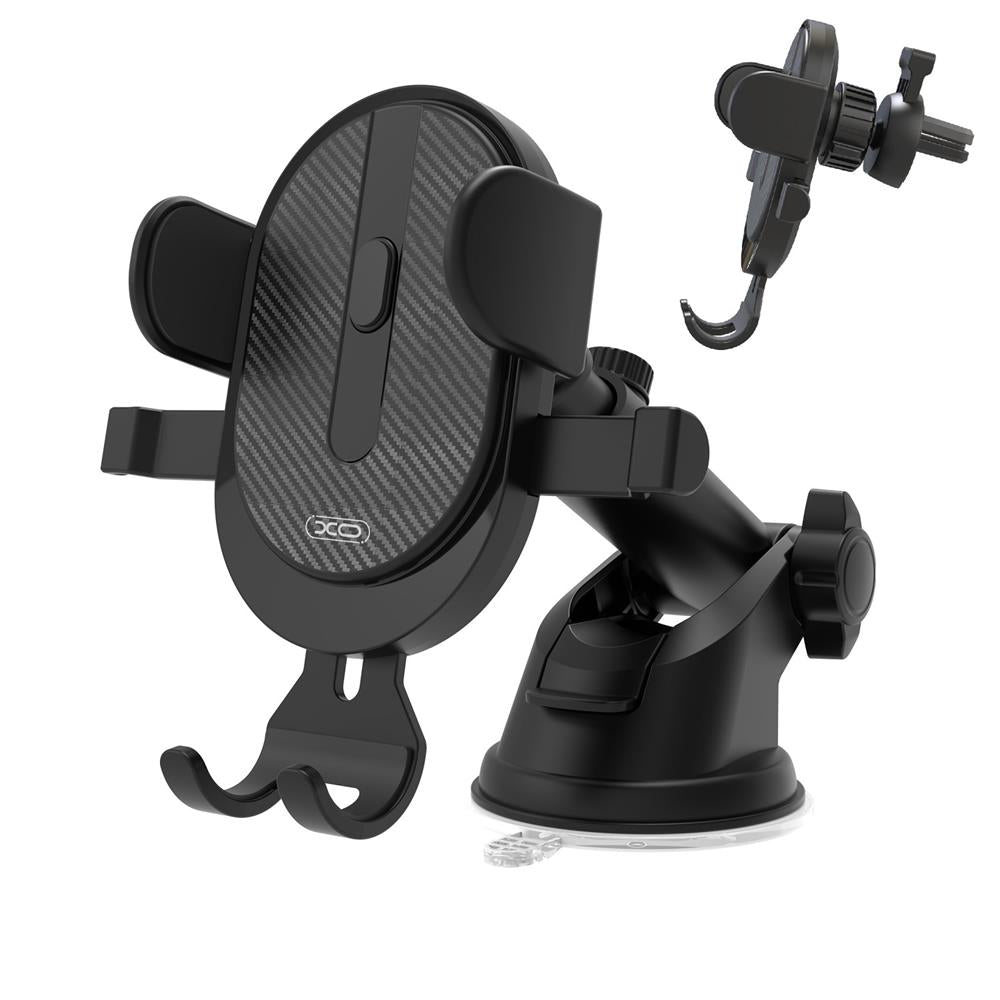 Suport Auto XO Design C60 2in1, 4inch - 6inch, Negru