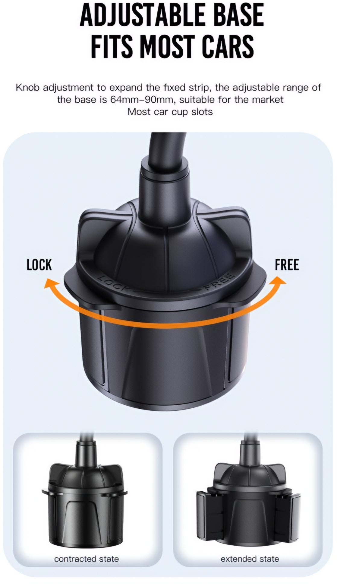 Suport Auto XO Design C105, Universal, Negru