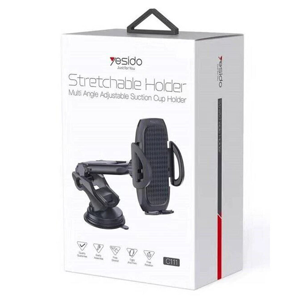 Suport Auto Yesido C111, 4.5inch - 6.8inch, Negru