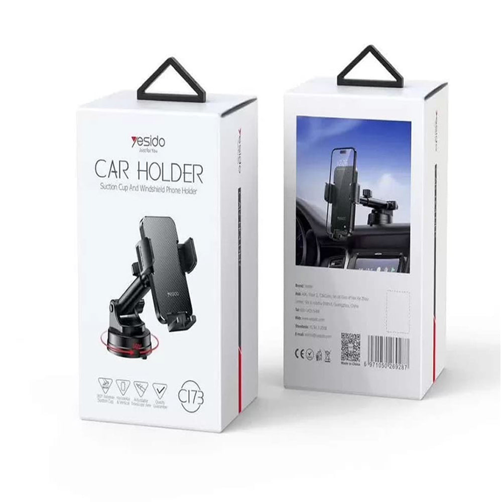 Suport Auto Yesido C173, 4.7inch - 7.2inch, Negru