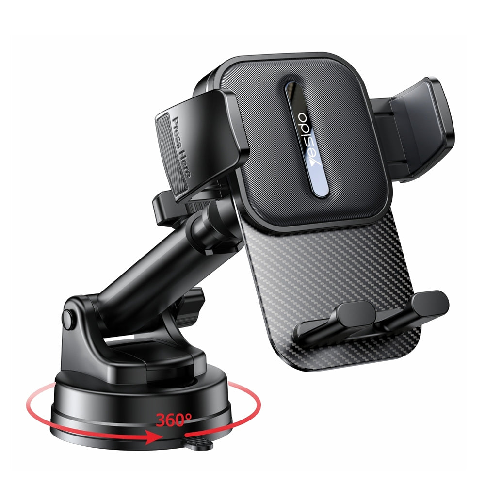 Suport Auto Yesido C174, 4inch - 6.7inch, Negru