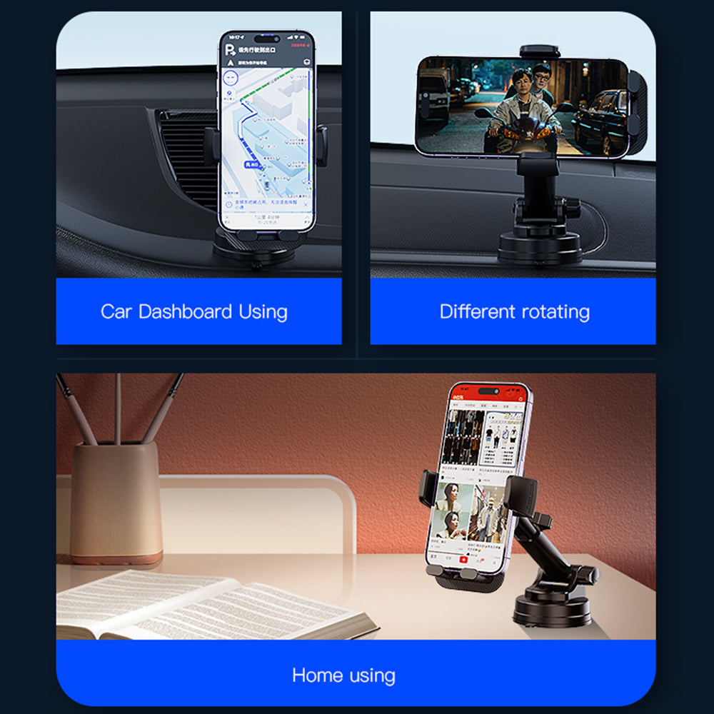 Suport Auto Yesido C174, 4inch - 6.7inch, Negru