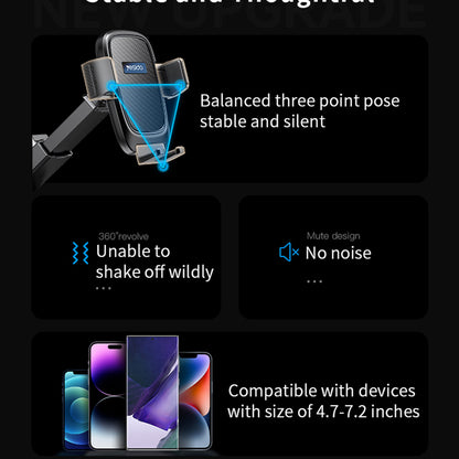 Suport Auto Yesido C262, 4.7inch - 7.2inch, Negru