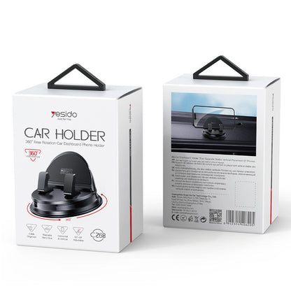 Suport Auto Yesido C268, 4inch - 8inch, Negru