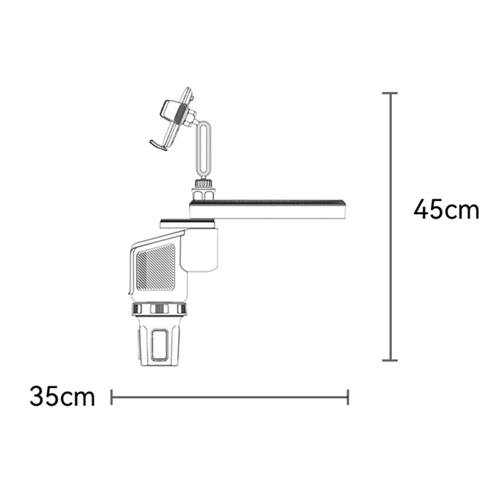Suport Auto Yesido C274, 4.7inch - 7.2inch, Negru, Resigilat