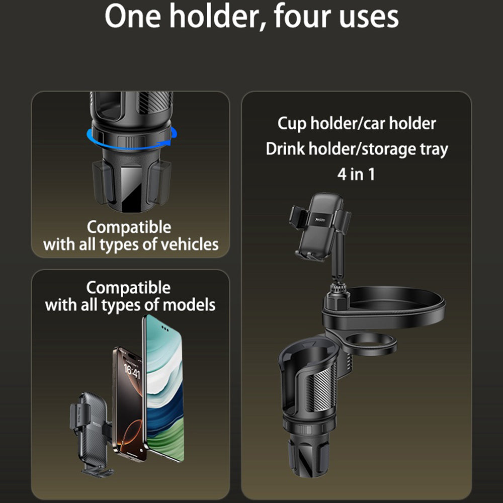 Suport Auto Yesido C274, 4.7inch - 7.2inch, Negru