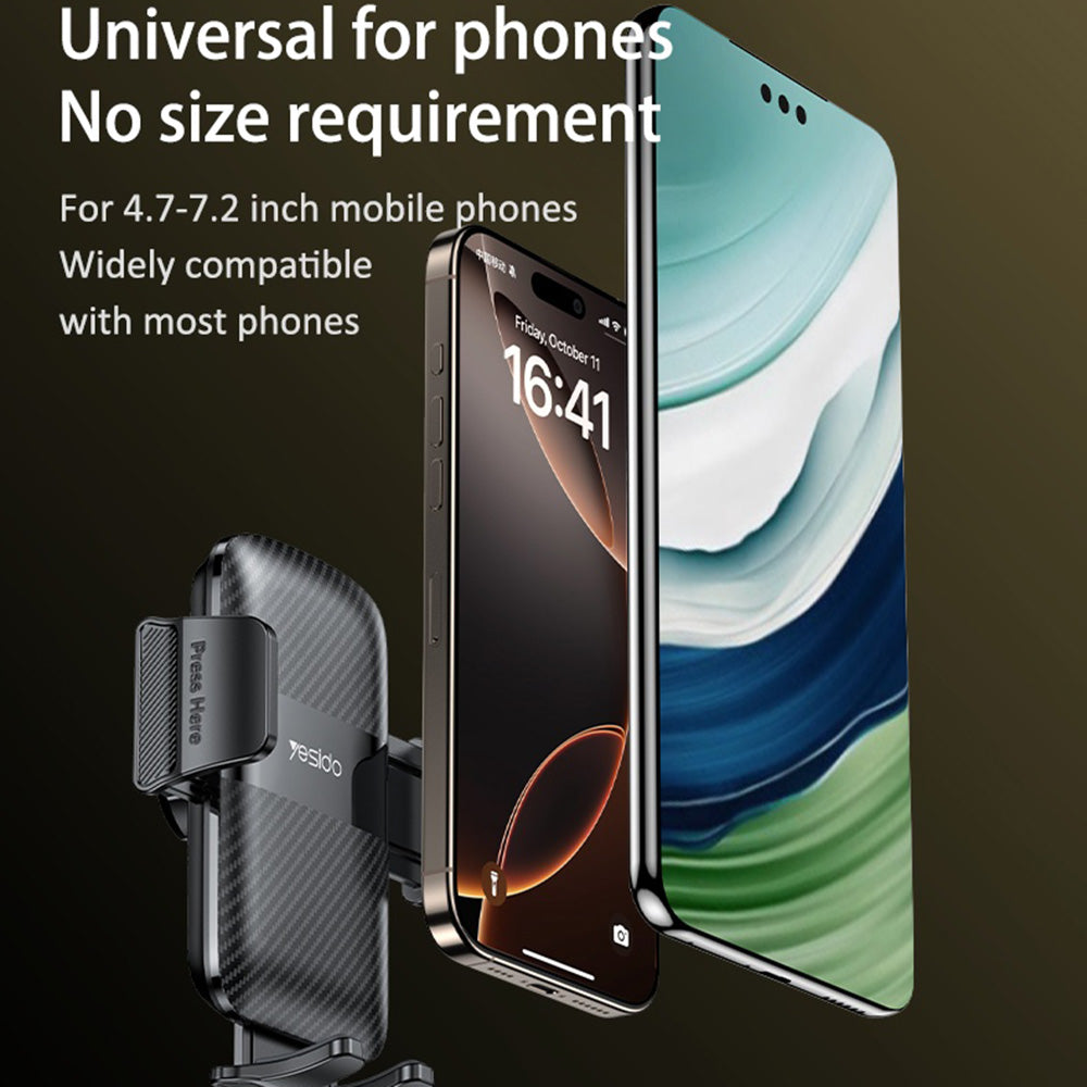 Suport Auto Yesido C274, 4.7inch - 7.2inch, Negru