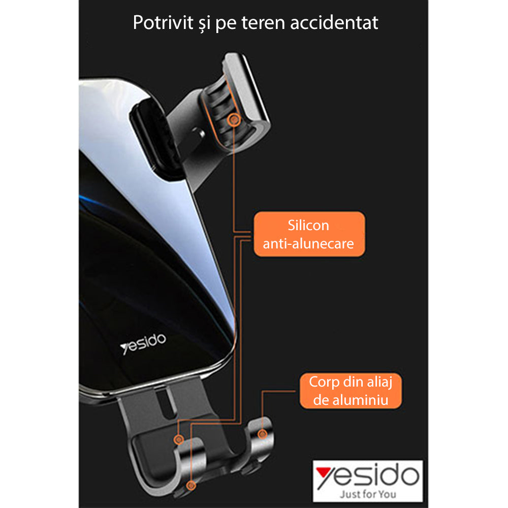 Suport Auto Yesido C87, Universal, Negru