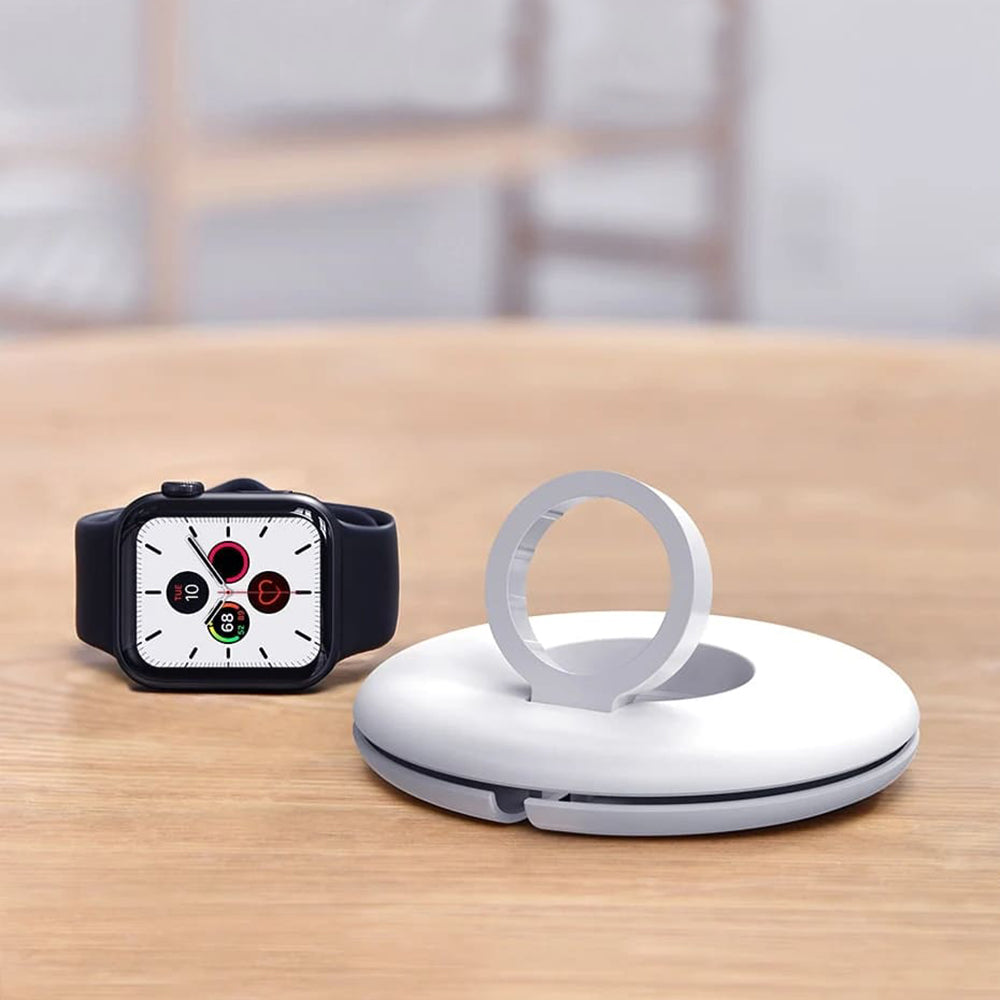 Suport Baseus BS-W511R pentru Incarcator Wireless Apple Watch Series, Alb C0119501