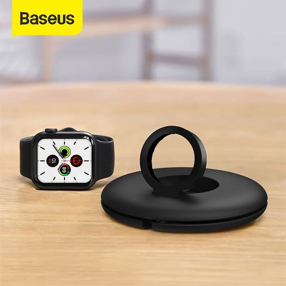 Suport Baseus BS-W511R pentru Incarcator Wireless Apple Watch Series, Negru ACSLH-02