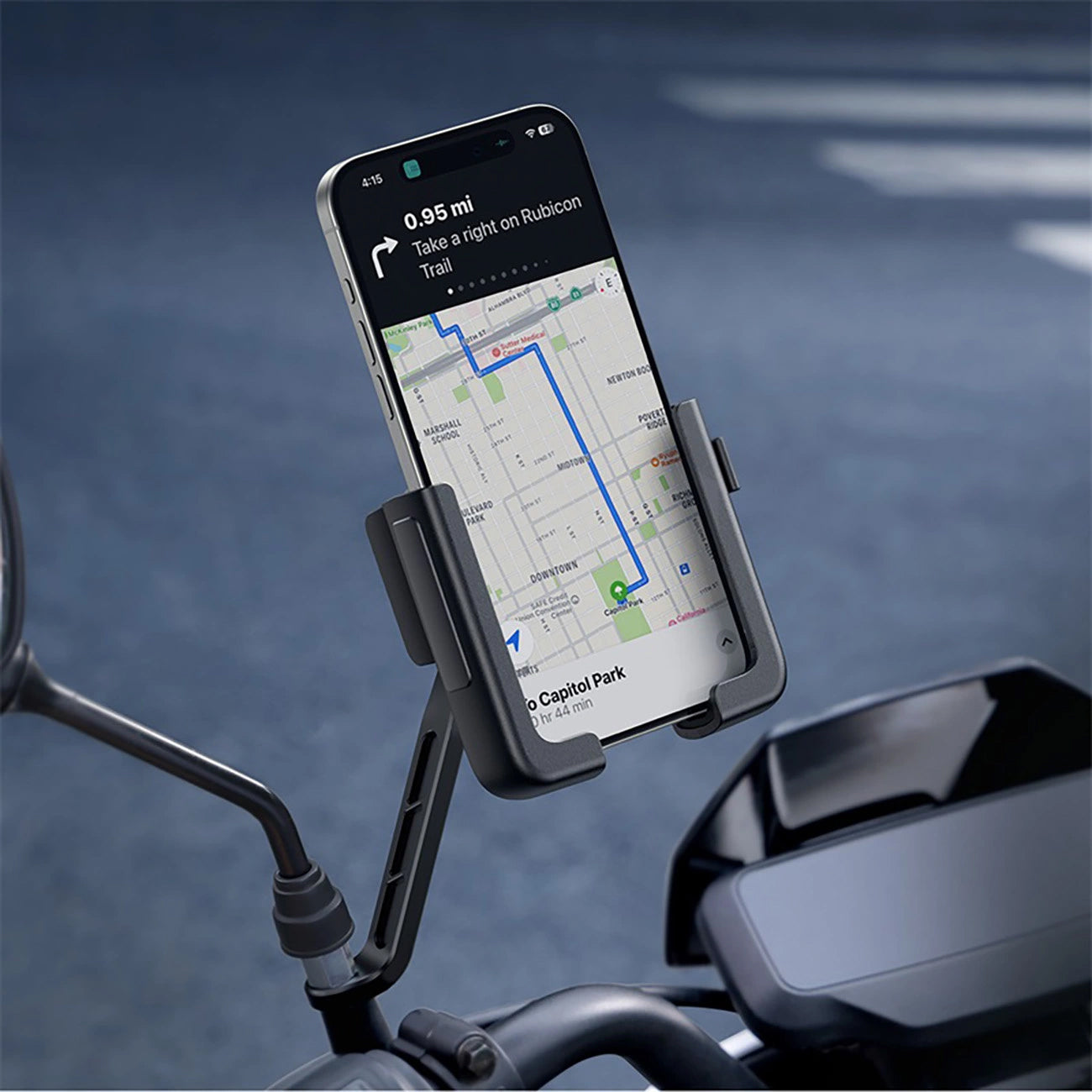 Suport Bicicleta Baseus GoTrip, 5.7inch - 7.2inch, Negru C40572301111-01