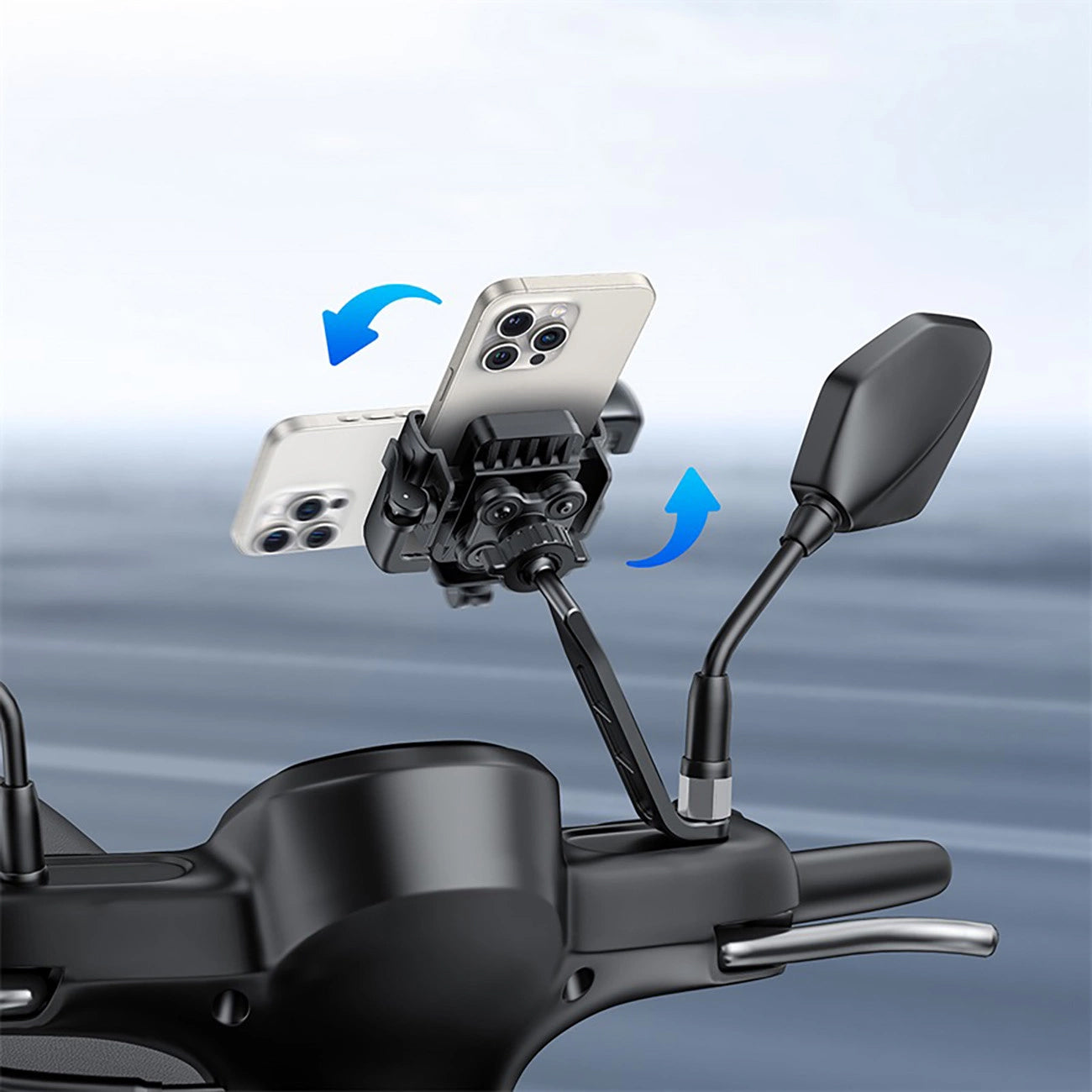 Suport Bicicleta Baseus GoTrip, 5.7inch - 7.2inch, Negru C40572301111-01