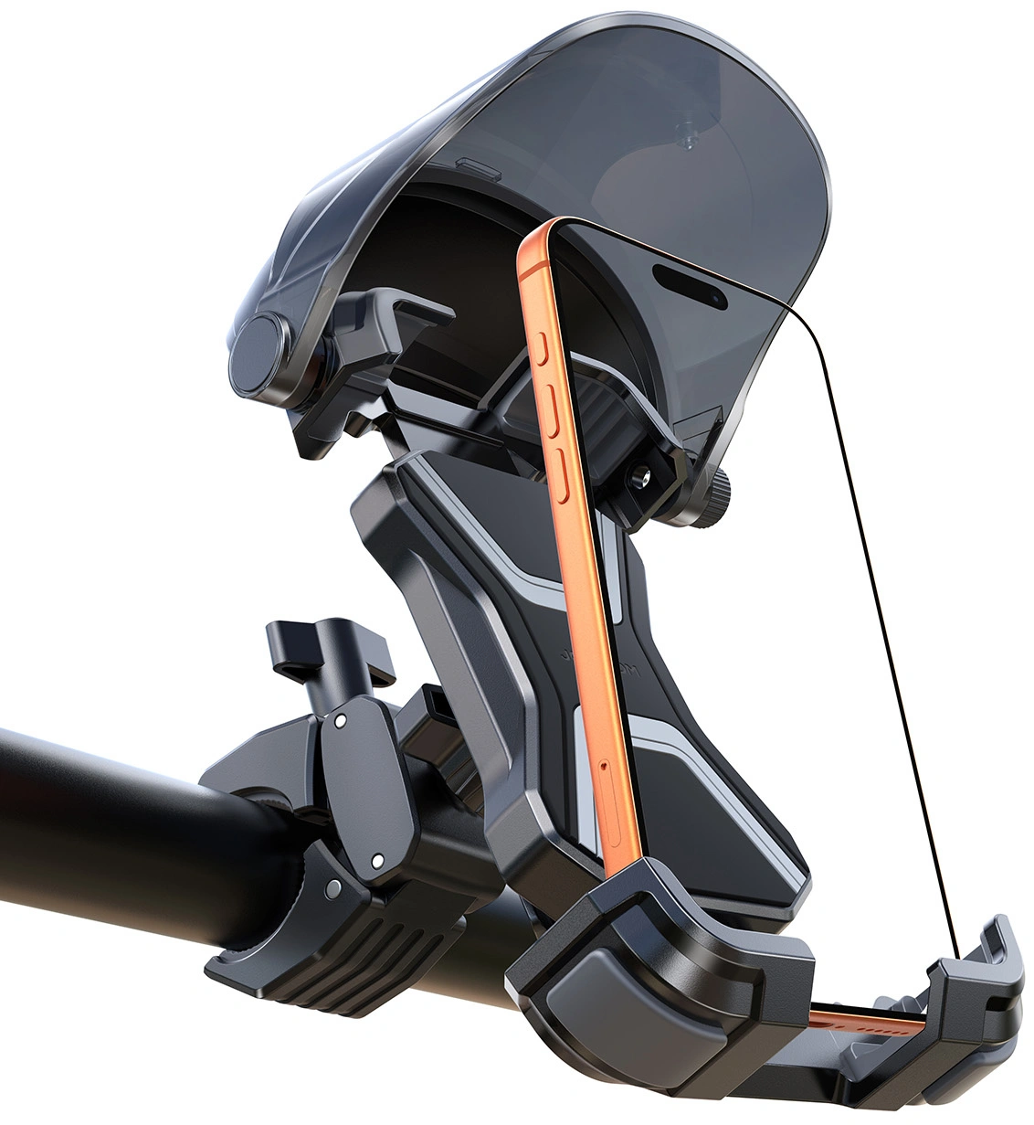 Suport Bicicleta Motocicleta cu Parasolar Joyroom JR-ZS528, 4.7inch - 7inch, Negru
