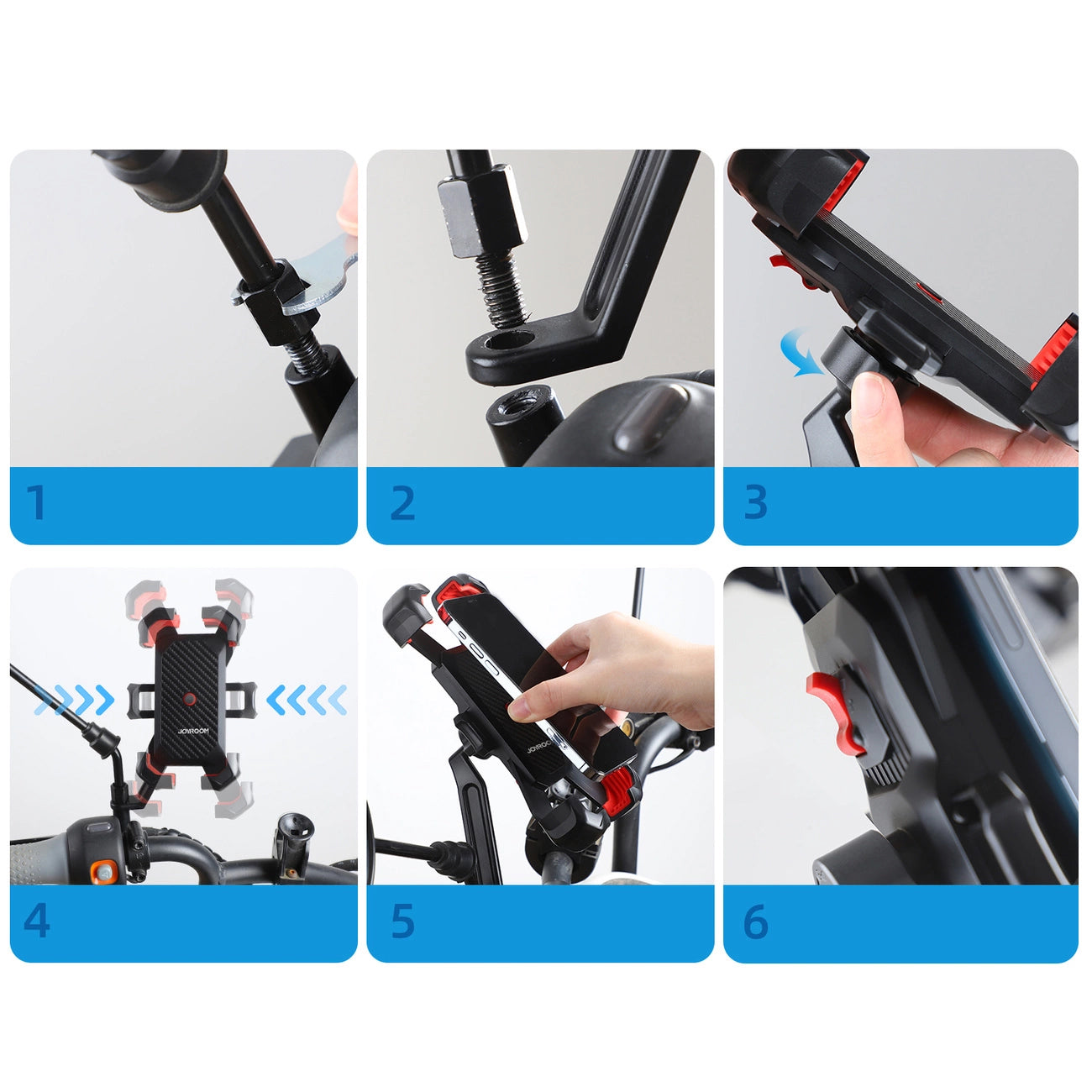 Suport Bicicleta Joyroom JR-ZS288-m, 4.7inch - 7inch, Negru