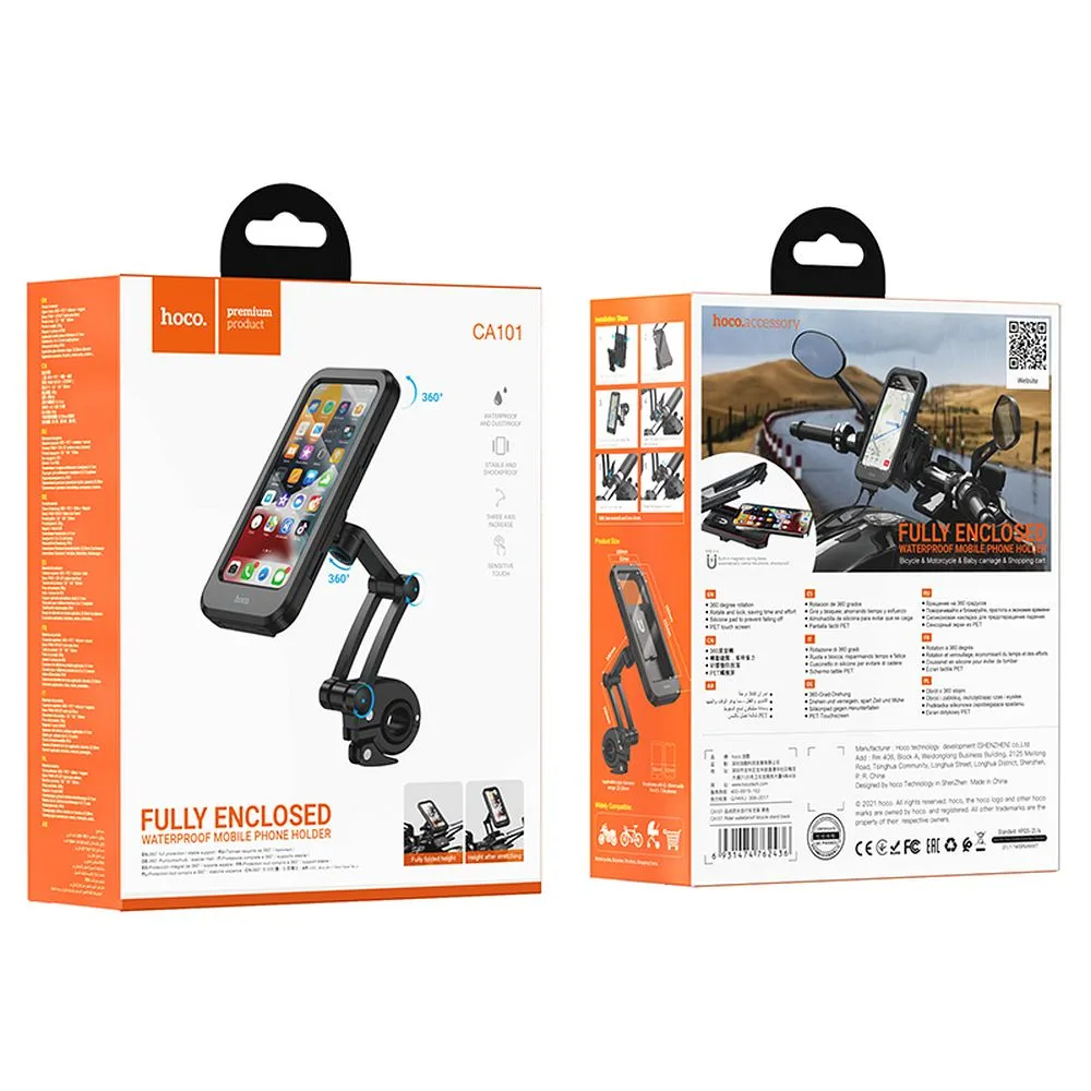 Suport Bicicleta Motocicleta HOCO CA101, 4.5inch - 7inch, Negru