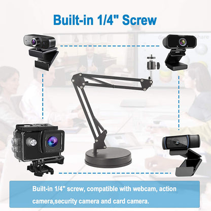 Suport Birou 1/4inch Techsuit GT6 pentru Camera / Microfon, Negru