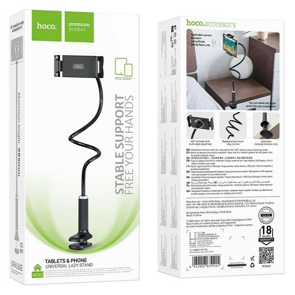 Suport Birou HOCO HD10, Universal, Negru