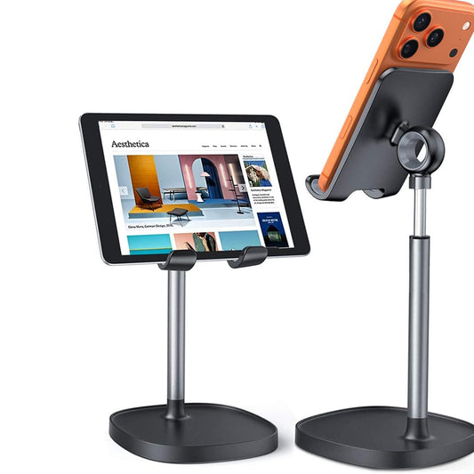 Suport Birou Lisen Mechanical pentru Telefon / Tableta, 4inch - 10inch, Negru YL0421030004