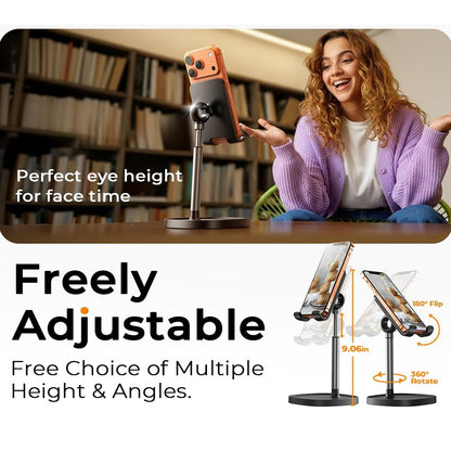 Suport Birou Lisen Mechanical pentru Telefon / Tableta, 4inch - 10inch, Negru YL0421030004