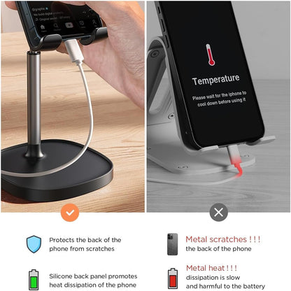 Suport Birou Lisen Mechanical pentru Telefon / Tableta, 4inch - 10inch, Negru YL0421030004