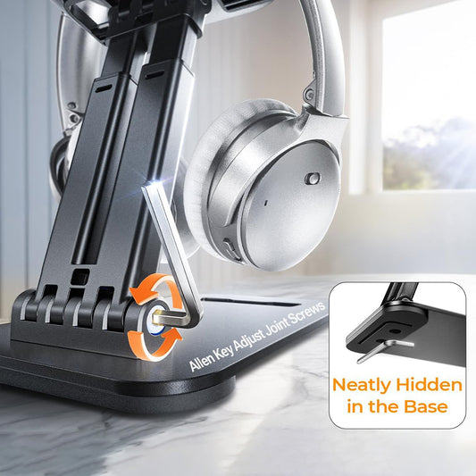 Suport Birou Lisen pentru Telefon / Tableta, 4inch - 15.9inch, Negru YL0424080007