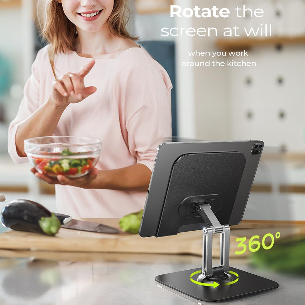 Suport Birou Lisen Q18 pentru Telefon / Tableta, 4.7inch - 12.9inch, Negru YL0423120002