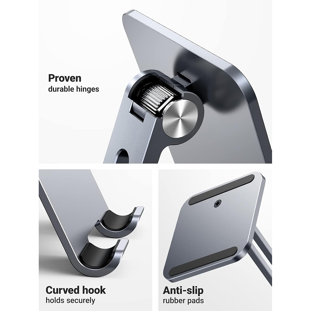 Suport Birou UGREEN LP134 pentru Telefon / Tableta, 6.1inch - 12.9inch, Gri, Resigilat