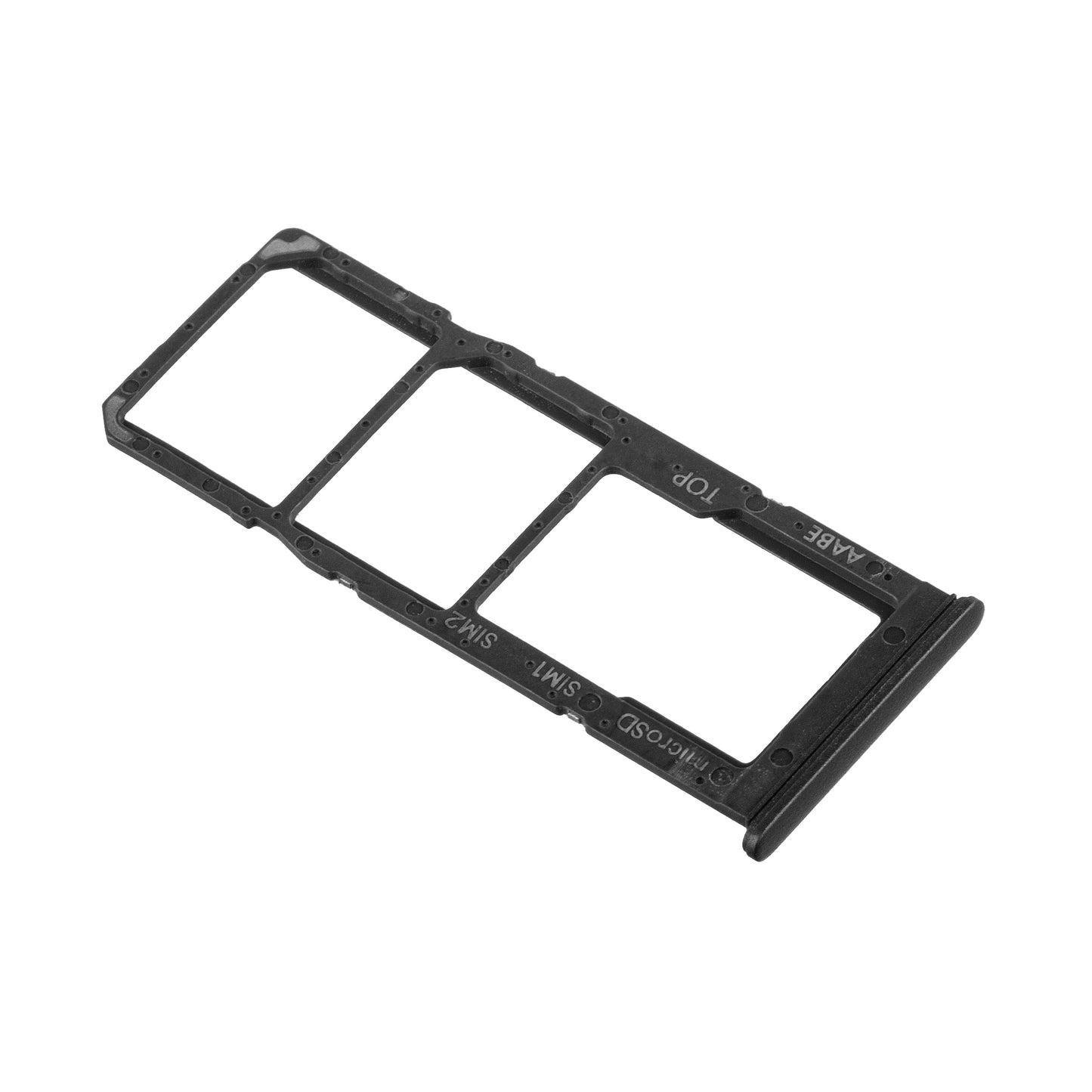 Suport SIM - Card Samsung Galaxy A12 Nacho A127 / A12 A125, Negru, Service Pack GH98-46124A