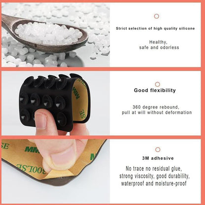 Suport cu Ventuze Techsuit SC-PAD, Gri