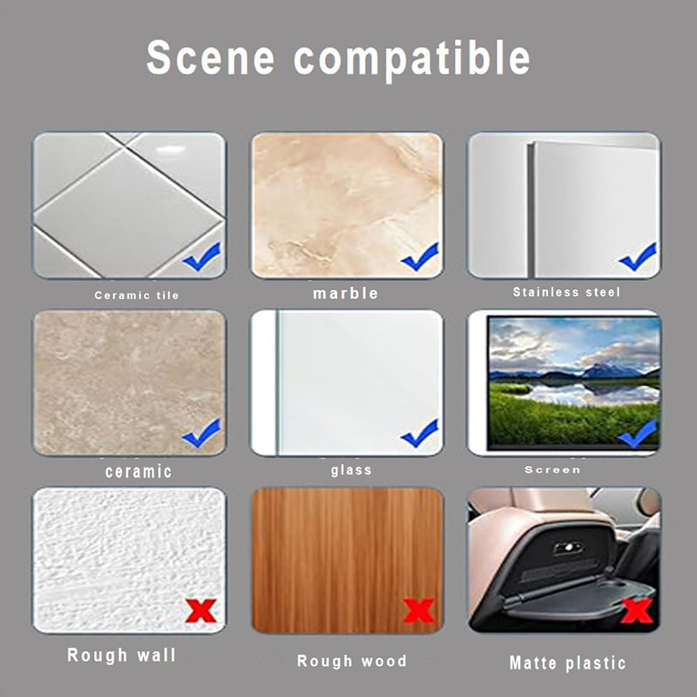 Suport cu Ventuze Techsuit SW-PAD, Alb