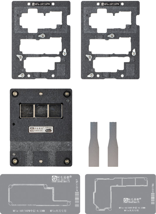 Suport de Lucru Reballing Amaoe MFix-16 pentru Apple iPhone 16 Series