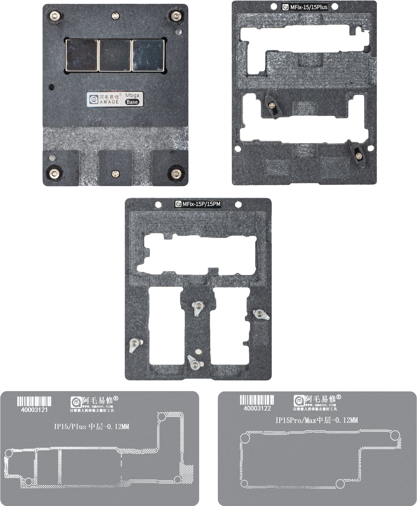 Suport de Lucru Reballing Amaoe MFix-15 pentru Apple iPhone 15 Series