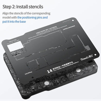 Suport de Lucru PCB QIANLI Magnetic pentru Apple iPhone 15 Series