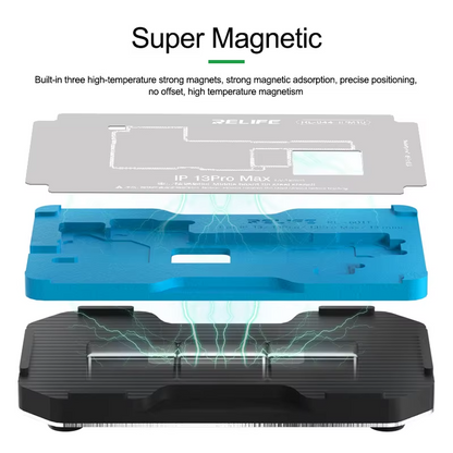 Suport de Lucru Reballing Relife RL-601T pentru Apple iPhone X - 15 Series