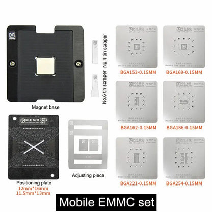 Suport de Lucru Reballing Amaoe pentru EMMC BGA 153 / 162 / 169 / 186 / 221 / 254