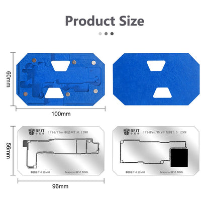 Suport de Lucru Reballing Best BST-084 pentru Apple iPhone 14 Series