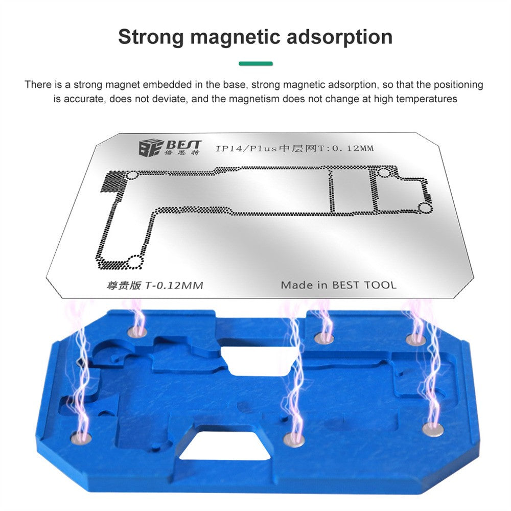 Suport de Lucru Reballing Best BST-084 pentru Apple iPhone 14 Series