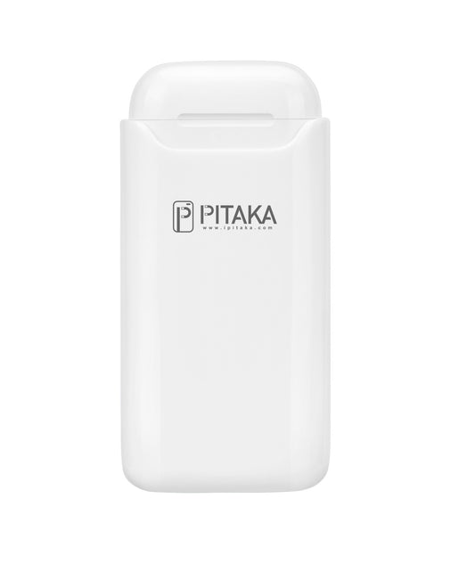 Baterie Externa Wireless Pitaka Air Pal Essential pentru Apple Airpods Gen 1 / Gen 2, 1200mAh, 5W, Alba AP1002