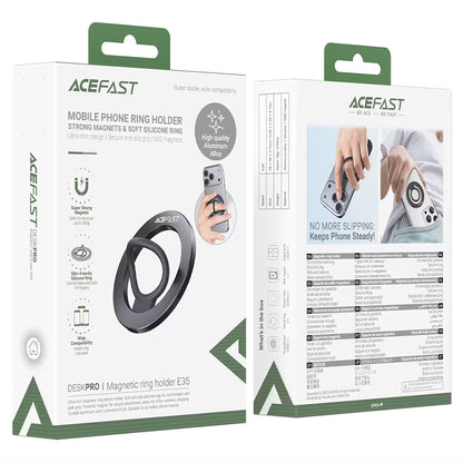 Suport Inel Acefast E35, Universal, Negru