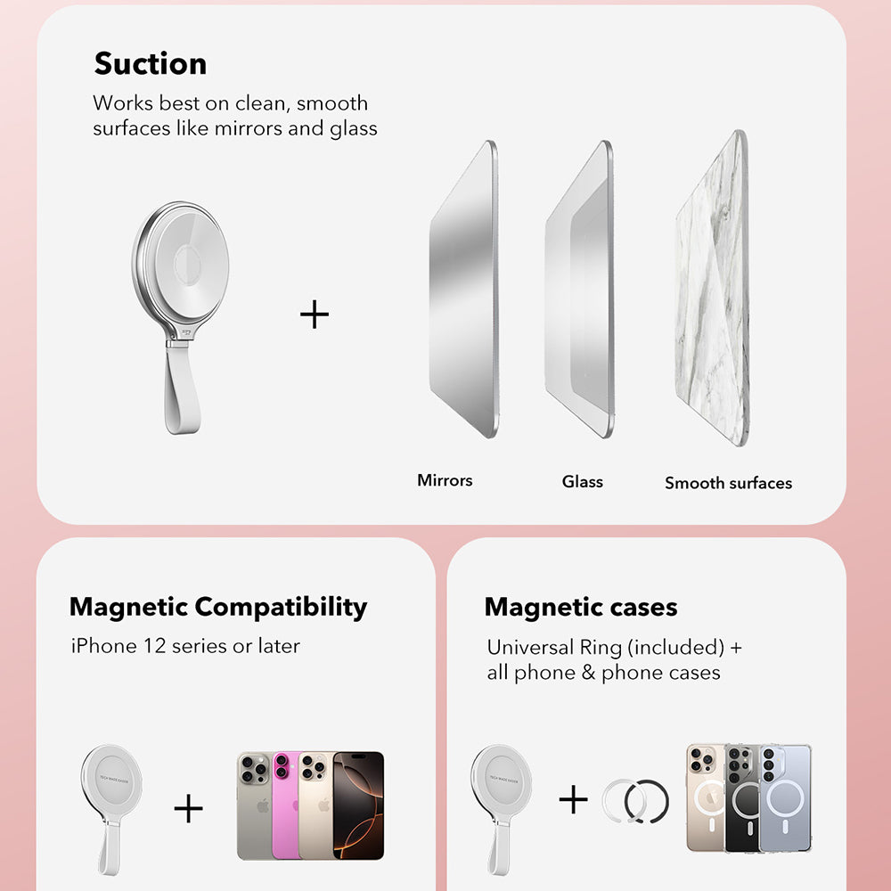 Suport Inel ESR HaloLock, Alb