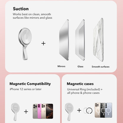 Suport Inel ESR HaloLock, Alb