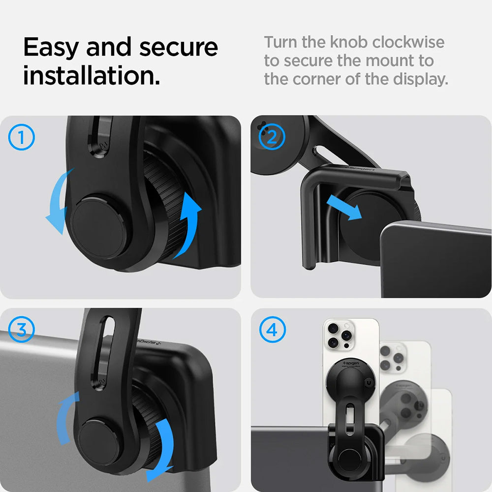 Suport Magnetic Spigen OneTap pentru Navigatie Tesla, Universal, Negru ACP07869
