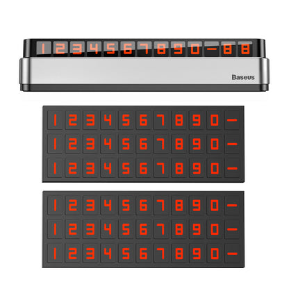 Samochodowy uchwyt na numer telefonu Baseus Moonlight Box ACNUM-B0S