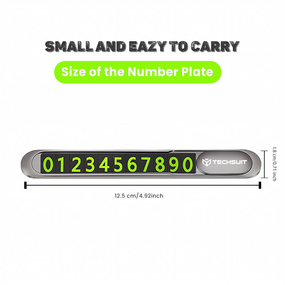 Suport Numar Telefon Auto Techsuit PNP1