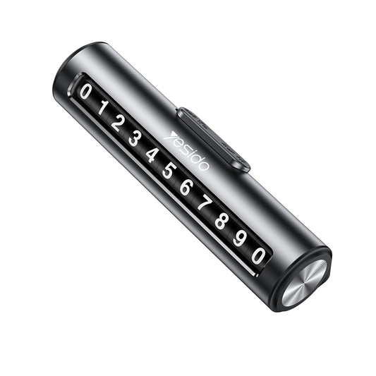 Suport Numar Telefon Auto Yesido C202, Negru