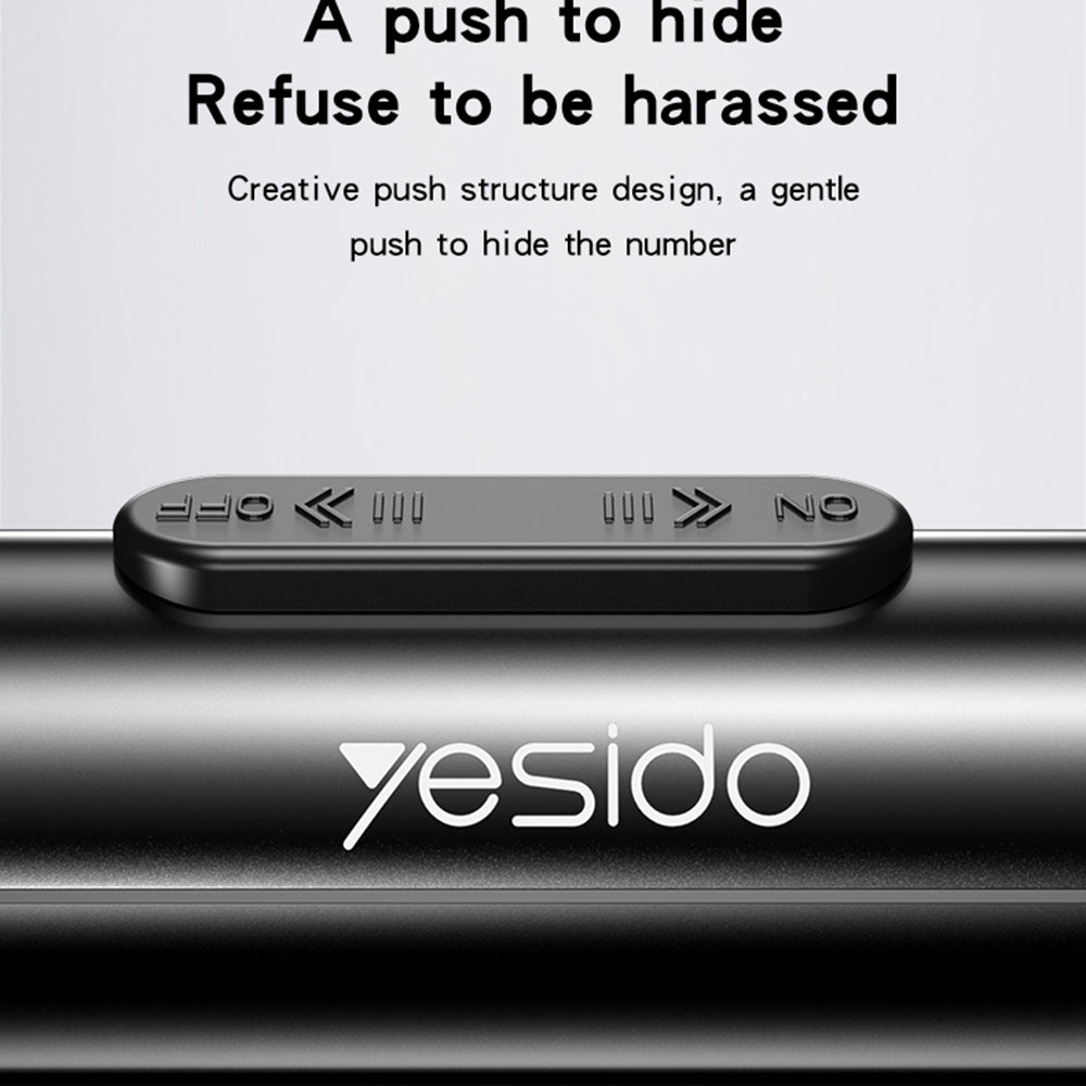 Suport Numar Telefon Auto Yesido C202, Negru