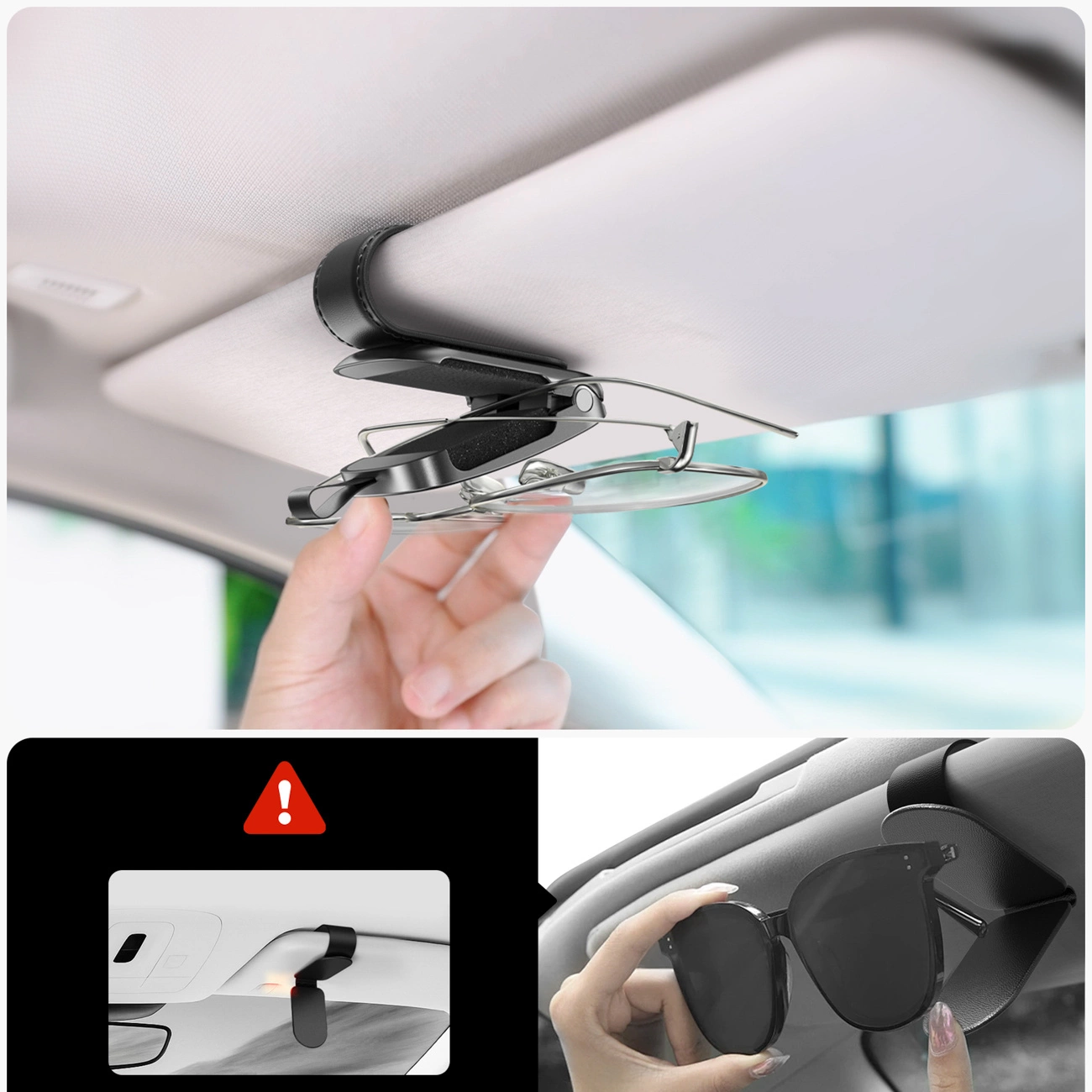 Suport Parasolar Joyroom JR-ZS511 pentru Ochelari, Negru