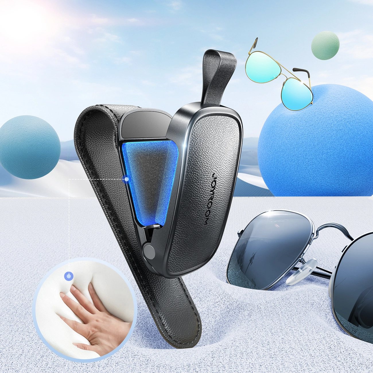 Suport Parasolar Joyroom JR-ZS511 pentru Ochelari, Negru